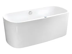 Vente-unique Baignoire balnéo à leds SIRGAO - 1 place - 155L - 150x75 cm - Blanche