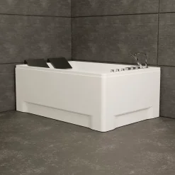 Spalina Baignoire balnéo 2 places droite Tonsay Duo 180x120 cm, blanc, by