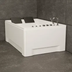 Spalina Baignoire balnéo 2 places droite Tonsay Duo 180x120 cm, blanc, by