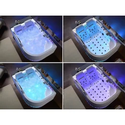 Baignoire Balnéo|Distribain Baignoire Balnéo asymétrique VULCANO-D 56 jets