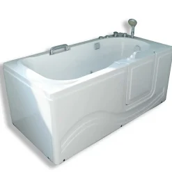 Baignoire À Porte|Eliteshopping Baignoire balnéo avec porte à droite 153 x 76 cm Pansy