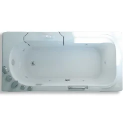 Baignoire À Porte|Eliteshopping Baignoire balnéo avec porte à droite 153 x 76 cm Pansy