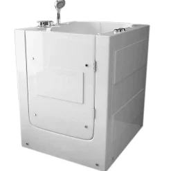 Eliteshopping Baignoire Balnèo avec porte pour seniors 93 x 83 x h100 cm Lavander