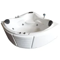 Baignoire Balnéo|Eliteshopping Baignoire Balnèo blanc 150 X 150 cm pour 2 personnes 6 jets Anemone