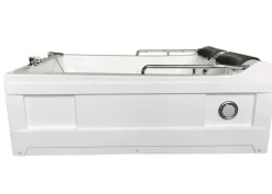 Baignoire Balnéo|Eliteshopping Baignoire Balnèo Blanc 175 X 132 cm Chromothérapie 14 jets Calla
