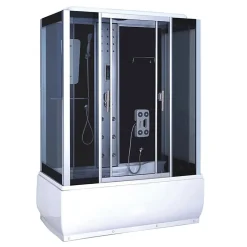 Eliteshopping Baignoire Balnèo Cabine de Douche 150 X 83 cm Blossom