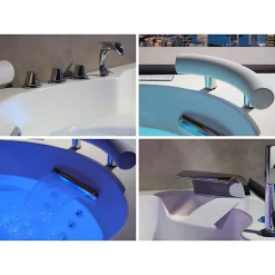 Baignoire Balnéo|Distribain Baignoire balnéo Dubaï 47 jets + massage cervicales Whirlpool