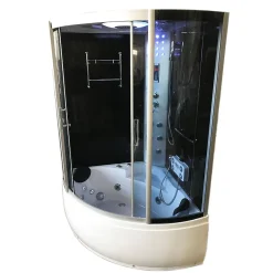 Eliteshopping Baignoire Balnèo et Douche Chromothérapie 130 X 130 cm Aster
