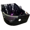 Eliteshopping Baignoire Balnèo hydromassage noir 120 x 180 cm 8 jets Violet