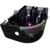 Baignoire Balnéo|Eliteshopping Baignoire Balnèo hydromassage noir 120 x 180 cm 8 jets Bluebell