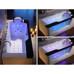 Baignoire Balnéo|Distribain Baignoire balnéo Monaco 37 jets Whirlpool
