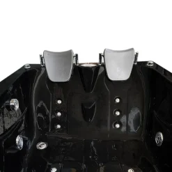 Baignoire Balnéo|Eliteshopping Baignoire Balnèo Noir 170 X 115 cm pour deux personnes 15 jets Black Dahlia