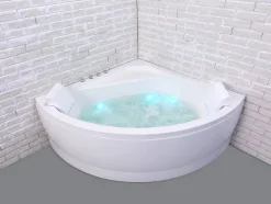 Baignoire Balnéo|Baignoire D'Angle| Baignoire balnéo Selonia 140 x 140 cm