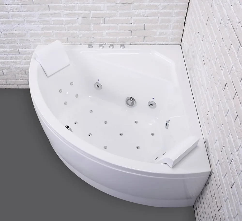 Baignoire Balnéo|Baignoire D'Angle| Baignoire balnéo Selonia 140 x 140 cm