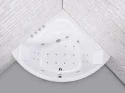 Baignoire Balnéo|Baignoire D'Angle| Baignoire balnéo Selonia 140 x 140 cm