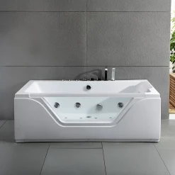 Spalina Baignoire Balnéo Tahiti White Jets, 170x80cm, by