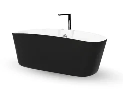Baignoire Balnéo|Spalina Baignoire Balnéo Tao black Bulle 170x80x65cm, by