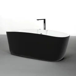 Baignoire Balnéo|Spalina Baignoire Balnéo Tao black Bulle 170x80x65cm, by