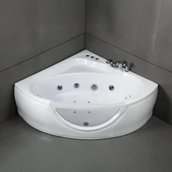 Spalina Baignoire Balnéo Tasmanie White Jets, 135x135cm, by