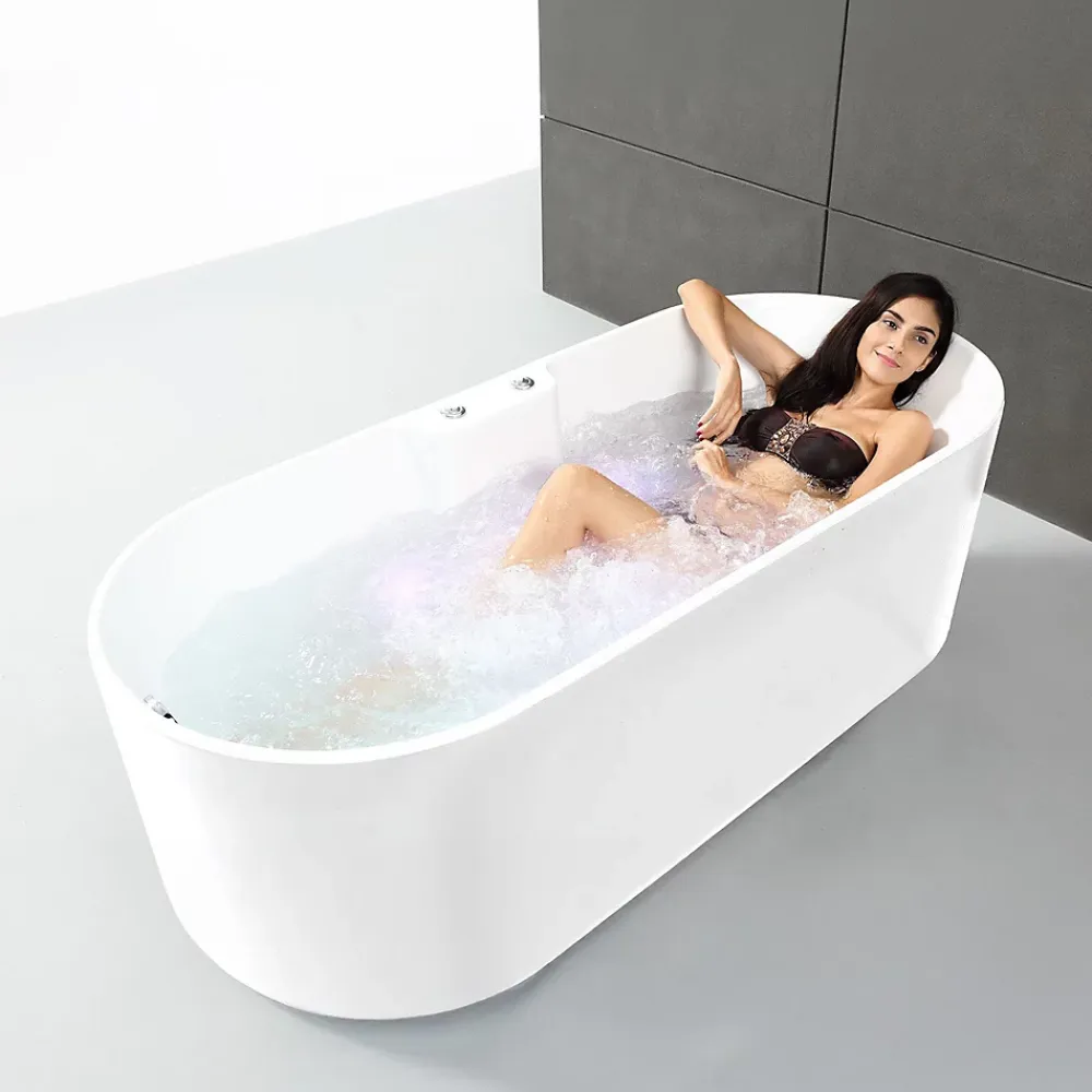 Spalina Baignoire Balnéo Ukio white Bulle 175x75x65cm, by