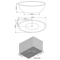 Baignoire Îlot|Kiamami Valentina Baignoire Centrale Ovale En Acrylique Blanc Alexandra