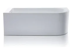Vente-unique Baignoire d'angle - 240L - 170 x 75 x 58 cm - Blanche - Angle gauche - ANIKA