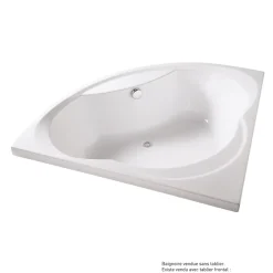 Valentin Baignoire d'angle 140 x 140 cm Giverny sans tablier