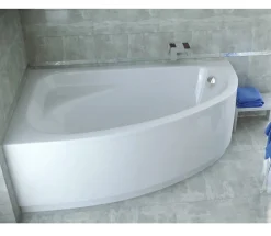 Azura Home Design Baignoire d'angle CORNEA 140x80 cm gauche avec tablier