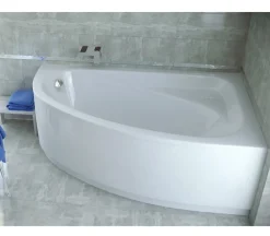 Baignoire Asymétrique|Azura Home Design Baignoire d'angle CORNEA 140x80 cm droite avec tablier