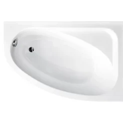Baignoire Asymétrique|Azura Home Design Baignoire d'angle CORNEA 140x80 cm droite avec tablier