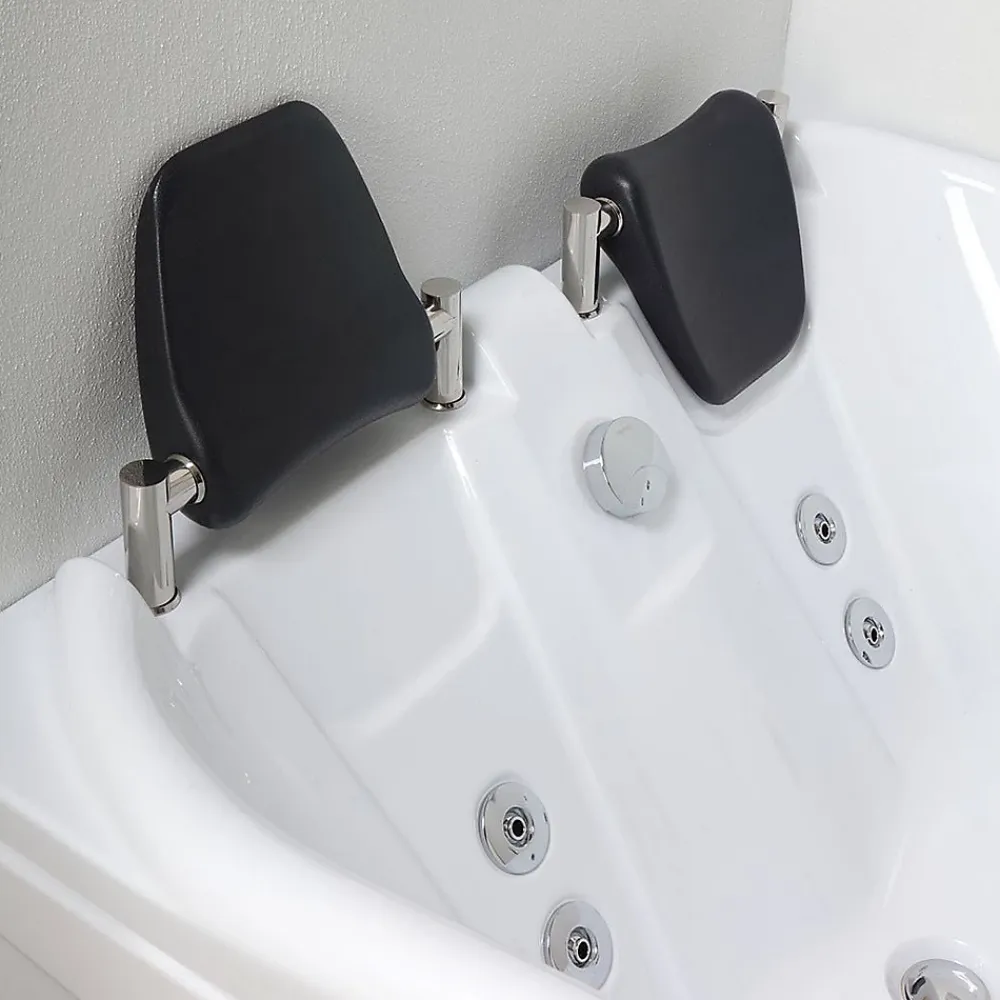Kiamami Valentina Baignoire D'angle Double Avec Hydromassage Aida Gauche