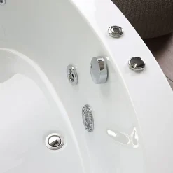 Baignoire Balnéo|Kiamami Valentina Baignoire D'angle Droite Ambra Avec Hydromassage