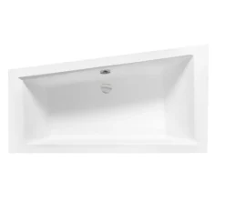Azura Home Design Baignoire d'angle GAUCHE INTIMA AVEC TABLIER - 160cm