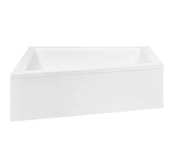 Azura Home Design Baignoire d'angle GAUCHE INTIMA AVEC TABLIER - 160cm