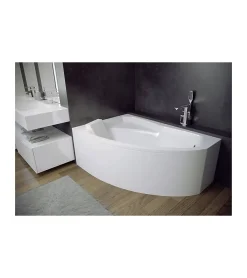 Azura Home Design Baignoire d'angle gauche RIMA avec tablier - 150cm