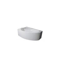 Baignoire Asymétrique|Azura Home Design Baignoire d'angle gauche RIMA avec tablier - 160cm