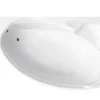 Baignoire Asymétrique|Azura Home Design Baignoire d'angle NOVA Droite avec tablier - 155 CM
