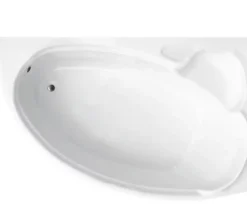 Baignoire Asymétrique|Azura Home Design Baignoire d'angle NOVA Droite avec tablier - 155 CM