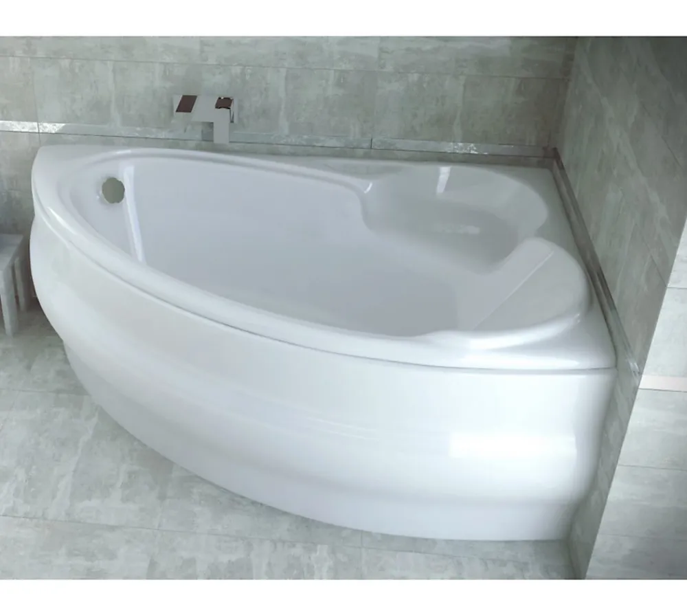 Baignoire Asymétrique|Azura Home Design Baignoire d'angle NOVA Droite avec tablier - 170cm