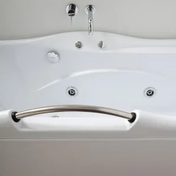 Baignoire Balnéo|Kiamami Valentina Baignoire Diletta Gauche Acrylique Blanc L 170Cm, H 65Cm, P 78Cm