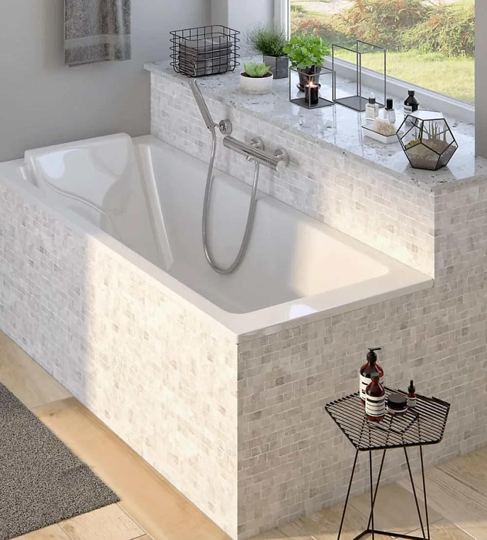 Jacob Delafon Baignoire droite 170 x 75 cm blanc brillant