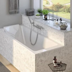 Jacob Delafon Baignoire droite 150 x 70 cm blanc brillant