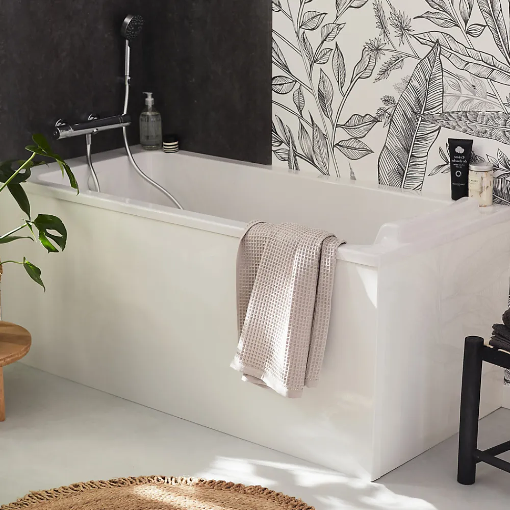 Baignoire Droite|Jacob Delafon Baignoire droite 180 x 75 cm blanc mat
