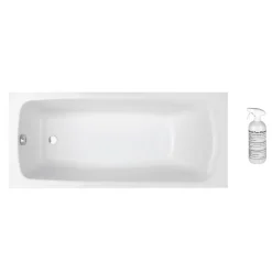 Baignoire Droite|Jacob Delafon Baignoire droite 170 X 75 Brive en acrylique renforcé + nettoyant
