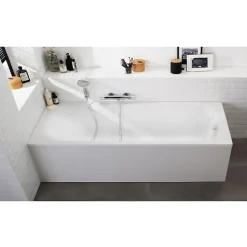 Baignoire Droite|Jacob Delafon Baignoire droite 170 X 75 Brive en acrylique renforcé + nettoyant