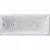 Sanindusa Baignoire droite acrylique haute densité NF conforme aux marchés publics Easy 170x70 blanche (vidage non inclus)