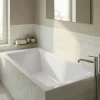 GoodHome Baignoire droite Bolmen L. 170 cm x l. 75 cm blanc
