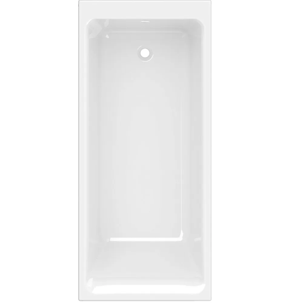 GoodHome Baignoire droite Bolmen L. 170 cm x l. 75 cm blanc
