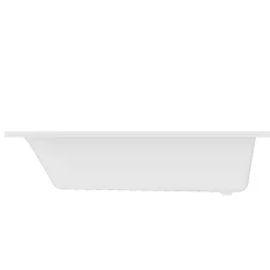 GoodHome Baignoire droite Bolmen L. 170 cm x l. 75 cm blanc