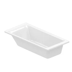GoodHome Baignoire droite Bolmen L. 170 cm x l. 75 cm blanc